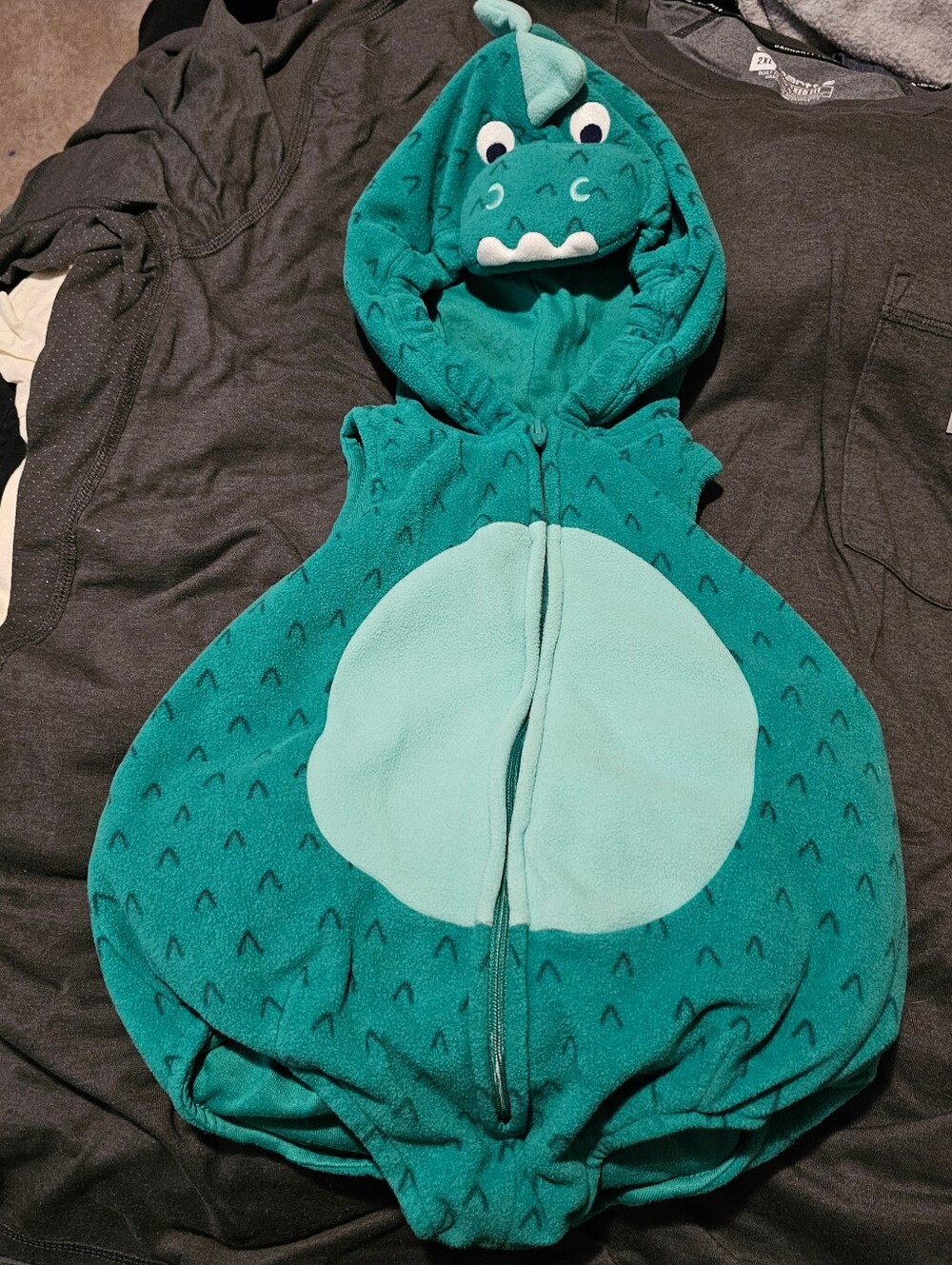 Carter's Teal Dragon Hooded Costume Light Teal Belly